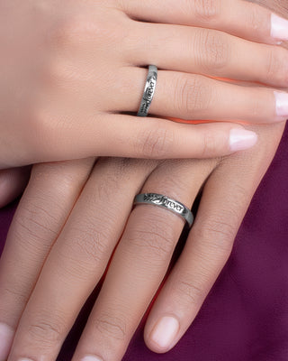 Silver Forever Couple Ring