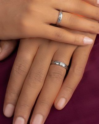 Silver True Love Couple Ring