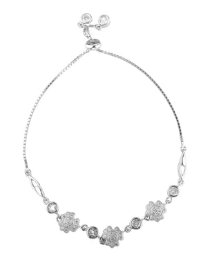 Silver Zircon Ansh Bracelet