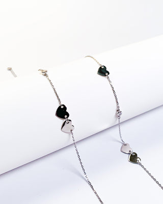 Silver Dua Heart Anklet