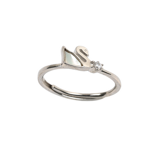 Silver Swan Ring