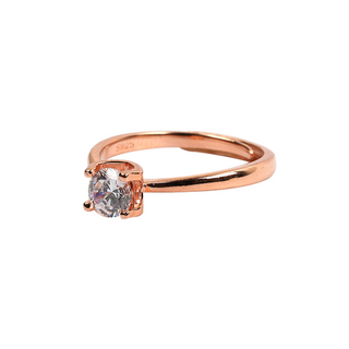 Rose Gold Zircon Ring