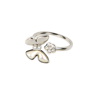 Silver Butterfly Ring