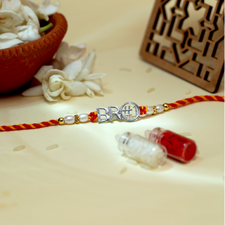 Silver BRO Rakhi