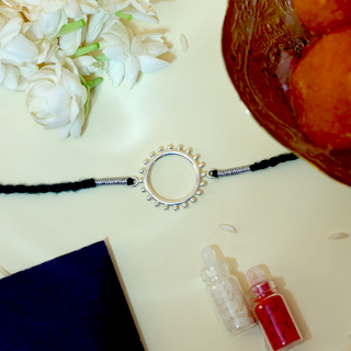 Silver Ring of Love Rakhi