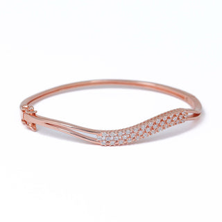 Rose Gold Zircon Bold Kada
