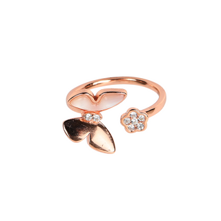 Rose Gold Butterfly Ring
