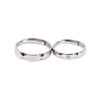 Silver Classic Couple Ring