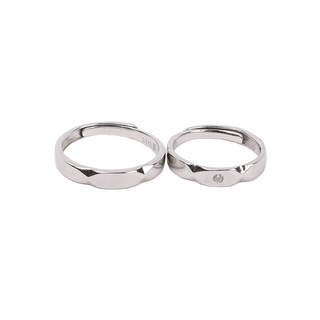 Silver Love Couple Ring