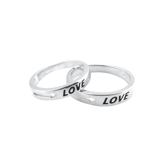Silver Fair Love Couple ring