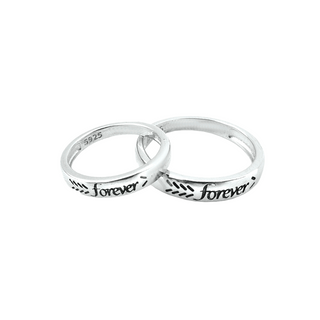 Silver Forever Couple Ring