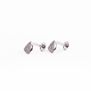 Silver Zircon Dreamy Stud Earrings