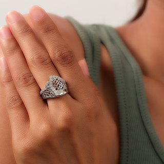 Silver Diana Zircon Ring