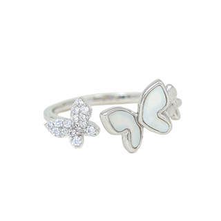 Silver Fluttering Ring