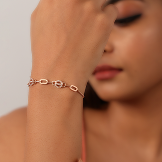 Rose Gold Forever Zircon Bracelet