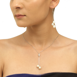 Silver Moontide Pearl Set