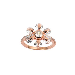 Rose Gold Flower Ring