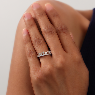 Silver Crown Ring