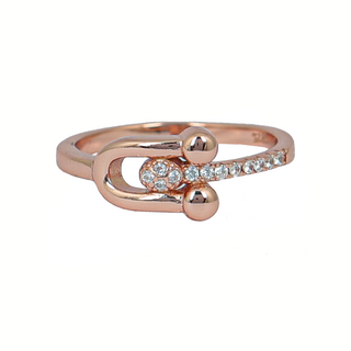 Silver Sparkling Dainty Ring