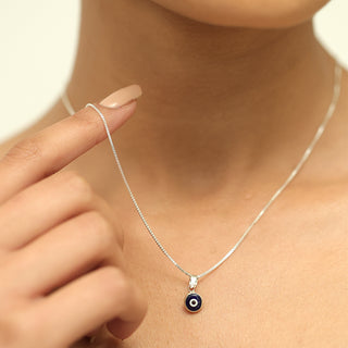 Silver Evil Eye Pendant