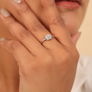 Silver Snowflake Ring
