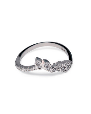 Silver Zircon Beach Ring
