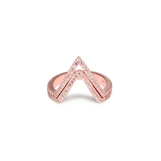 Rose Gold Arrow Ziron Ring