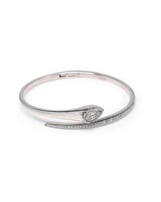 Silver Zircon Studded Spark Kada
