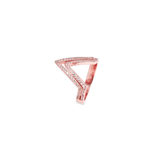 Rose Gold Arrow Ziron Ring