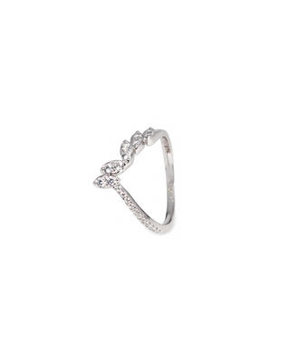 Silver Zircon Beach Ring