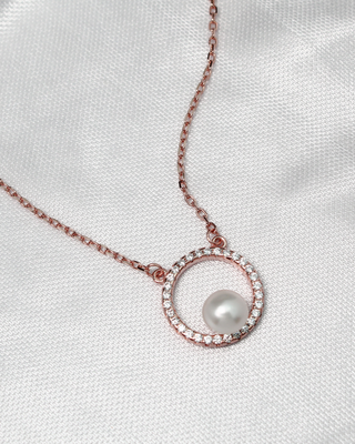 Rose Gold Pearl For You Pendant