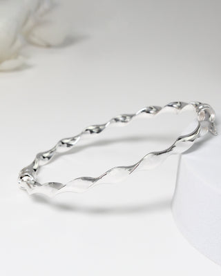 Silver Twisted Kada