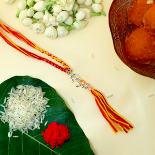 Silver Om Lumba Rakhi