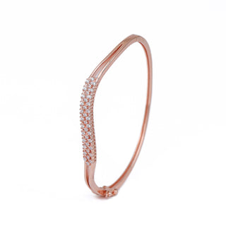 Rose Gold Zircon Bold Kada