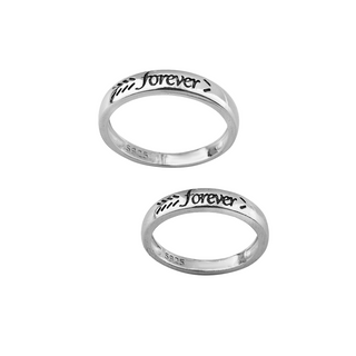 Silver Forever Couple Ring