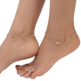 Rose Gold Lucky Fish Anklet