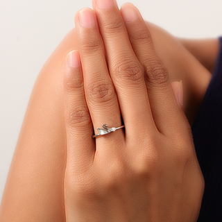 Silver Swan Ring