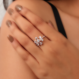 Rose Gold Flower Ring