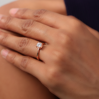 Rose Gold Zircon Ring