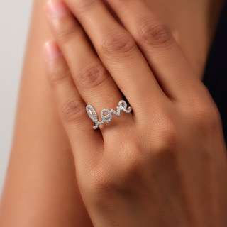 Silver Love Ring