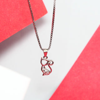 Silver Cutie Cat Pendant