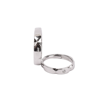 Silver Classic Couple Ring