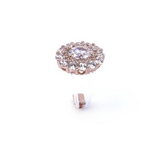 Rose Gold Zircon Princess Ring