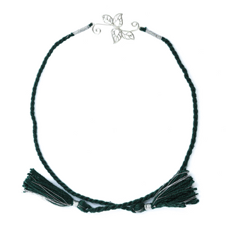 Silver Leaf Petal Rakhi