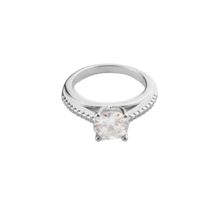 Silver Zircon Vintage Ring