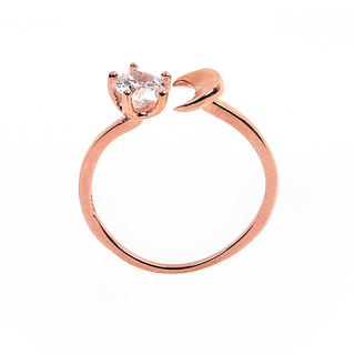 Rose Gold Half Moon Ring