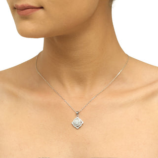 Silver Zircon Shining Set