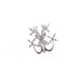 Silver Blooming Star Ring