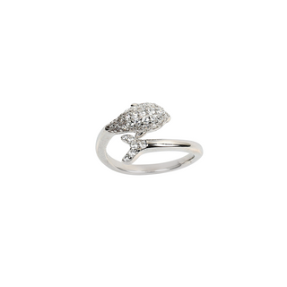 Silver Fish & Tale Ring