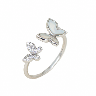 Silver Fluttering Ring